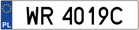 Trailer License Plate